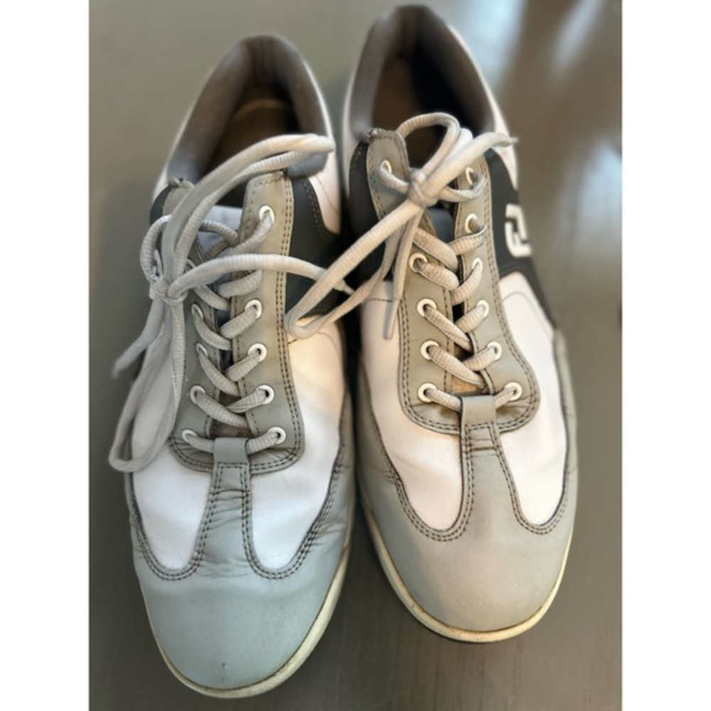 FootJoy Shoes Mens 9.5 M‎ AWD Casual Golf 45332 Gray Leather LaceUp  Spikeless